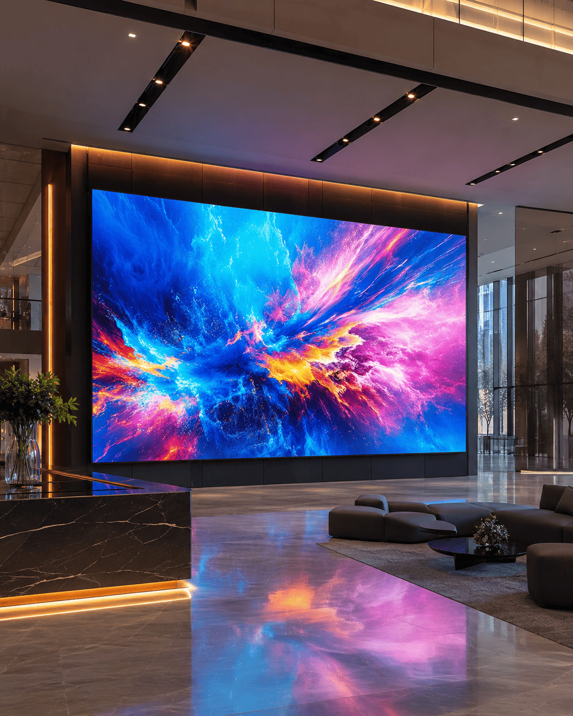 Video wall corporativo integrado por Digitech para salas de control y monitoreo